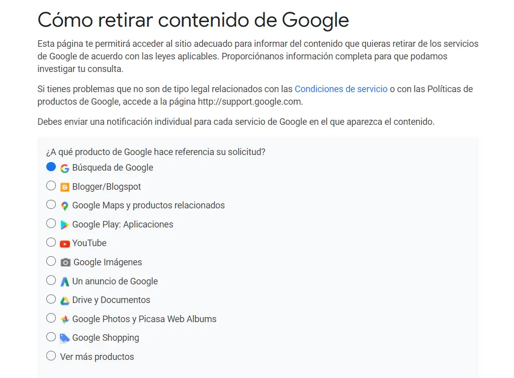 eliminar mi nombre de google