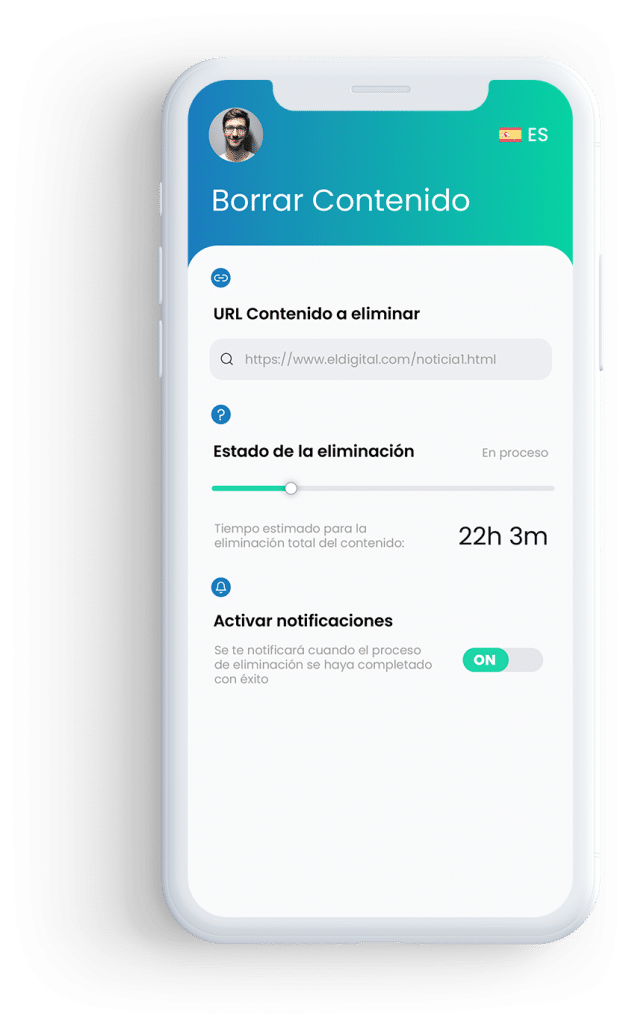 5. borra contenido negativo