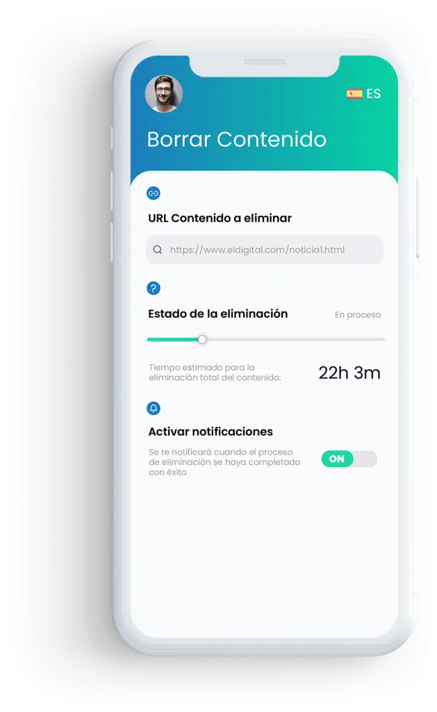 5. borra contenido negativo