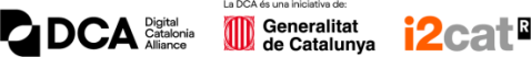 Logo de Digital Catalonia Alliance, iniciativa de la Generalitat de Catalunya, e i2cat